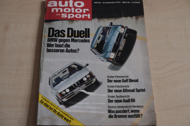 Deckblatt Auto Motor und Sport (20/1976)